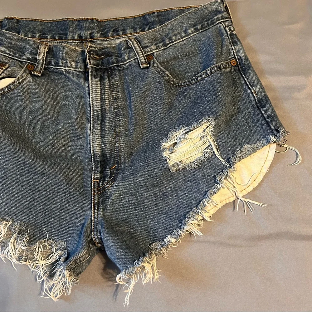Levi’s 505 Distressed Jean Shorts